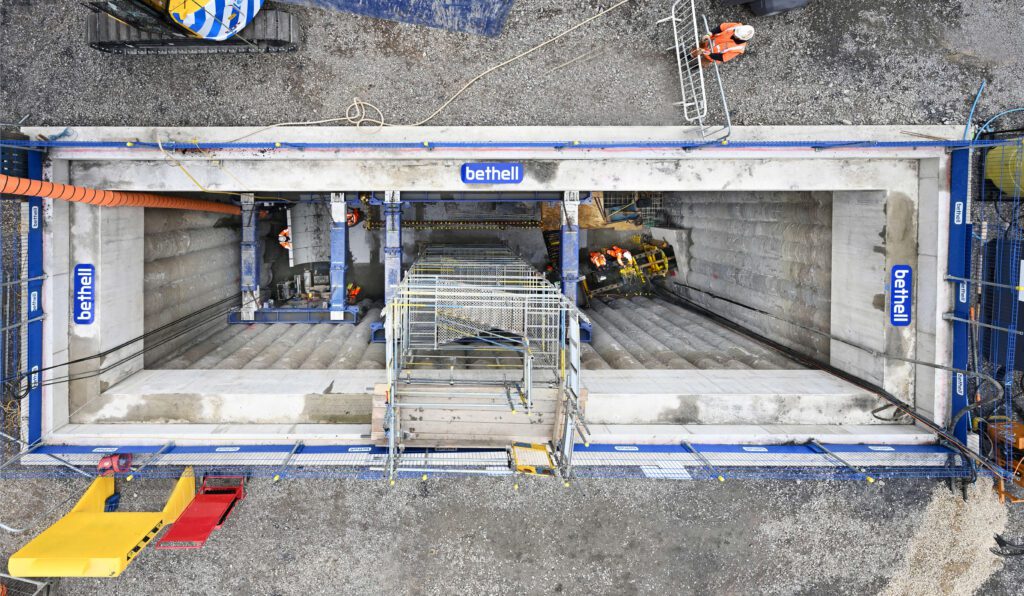 Top down view of a CSO chamber
